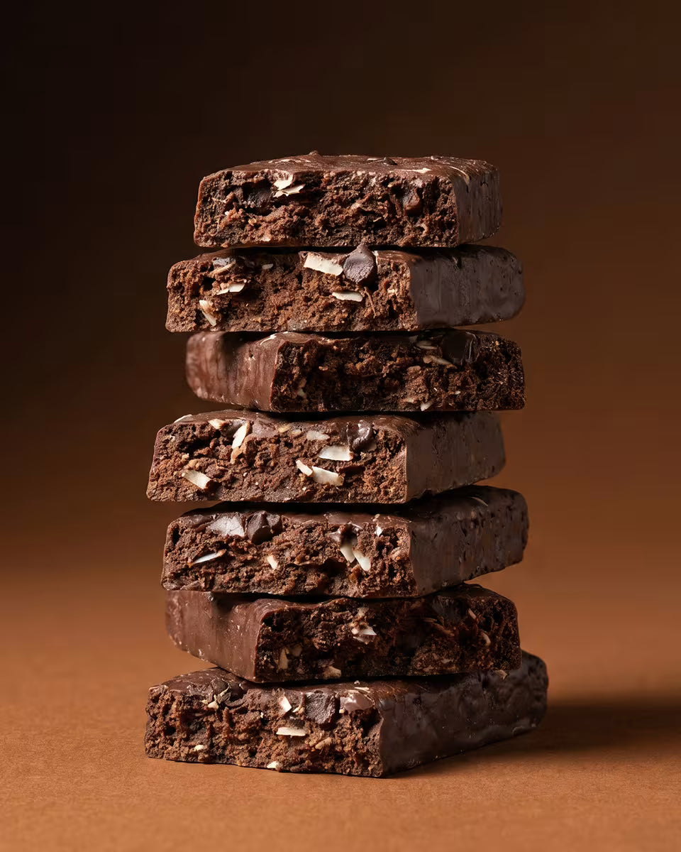 Dark Chocolate Coconut Protein Bars – 14g Protein, 4g Sugar + Collagen – 20 Pack