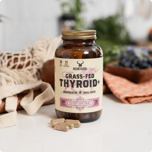 2Pack Heart & Soil Grass-Fed Thyroid+ – Grass-Fed Thyroid, Liver & Kidney Supplement
