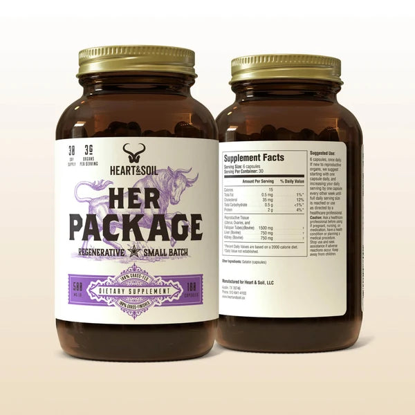 3Pack Female Vitality Stack HER PACKAGE + BONE MARROW & LIVER + FIRESTARTER