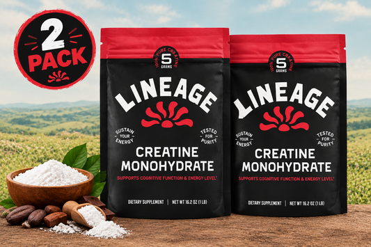 Creatine Monohydrate – 5g Micronized Creatine per Serving – Pure & Tested – With Sea Salt – 2 Pack