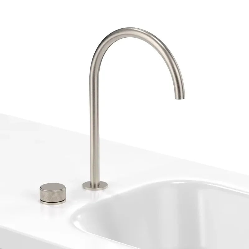 Black Basin Bathroom Faucet two holes bathroom Sink faucet Brushed sink tap rotating widespread basin Tap
