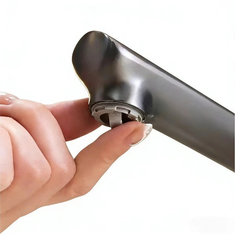 Gun Metal Grey Pull-Out Basin Faucet Single Hole 2 Spray Modes Anti-Splash Swivel Clean Filtered Aerator for Bathroom