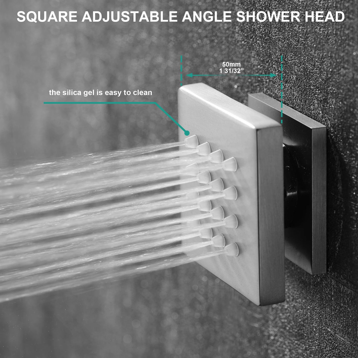 3 Functions Shower Faucet 2 Functions Showerhead Smart Home Shower Touch Digital Display Smart  Panel Shower