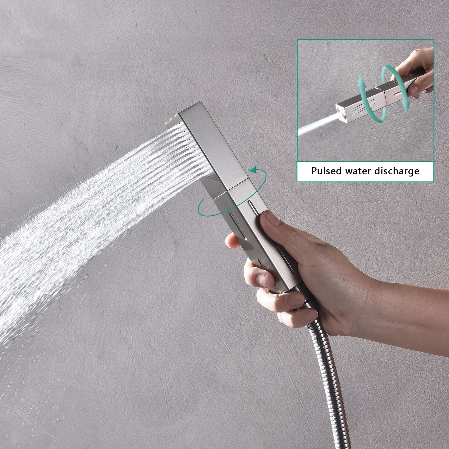 3 Functions Shower Faucet 2 Functions Showerhead Smart Home Shower Touch Digital Display Smart  Panel Shower
