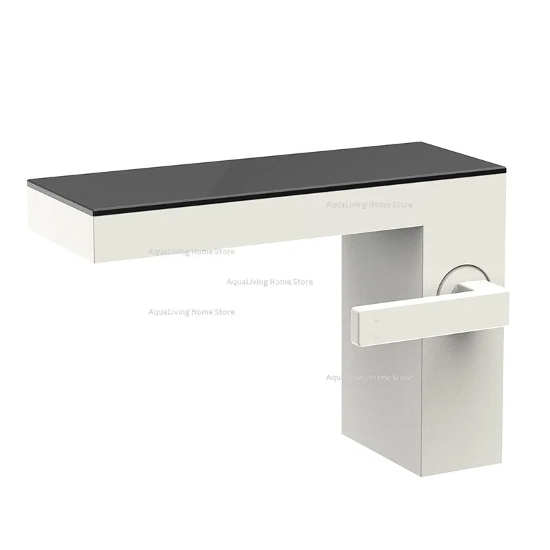 Mirror Washbasin Basin Faucets Intelligent Digital Display Waterfall Basin Faucets Home Improvement Der Wasserhahn YSSLT