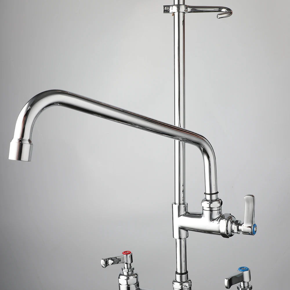 KEMAIDI Commercial Kitchen Faucet with Pull Down Sprayer Industrial Pre Rinse Spring Faucets Mixer for Kitchen Multi-Functional