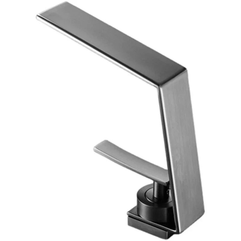 Washbasin Hot and Cold Faucet, Brass Minimalist Washbasin, Waterfall Style Bathroom, Household Washbasin Faucet